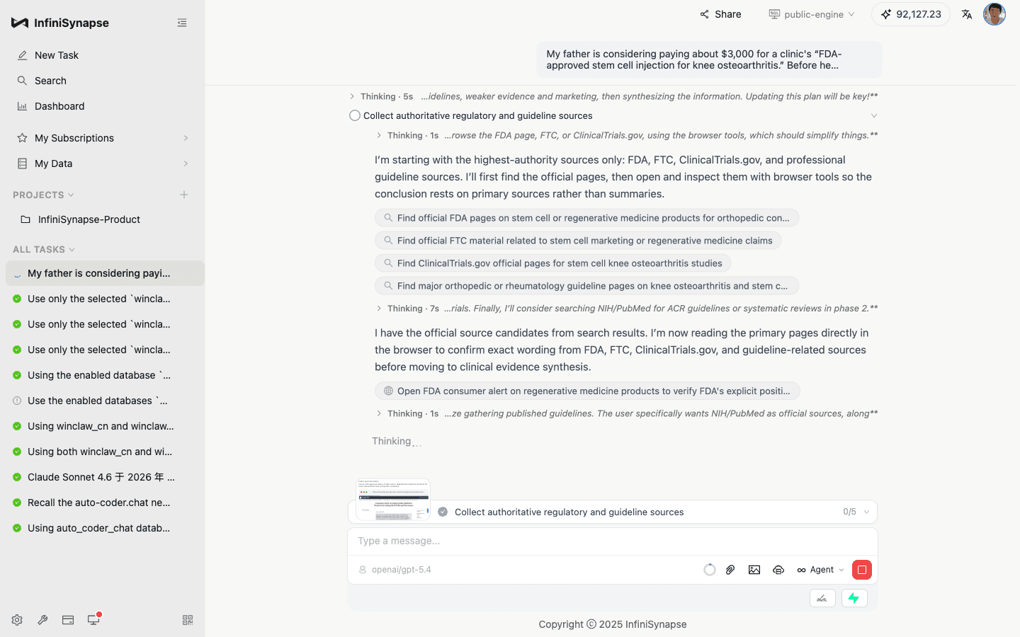 InfiniSynapse started with authoritative regulatory and guideline sources